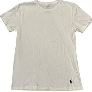 Polo Ralph Lauren White Classic Fit Crew Neck Cotton Men's Medium